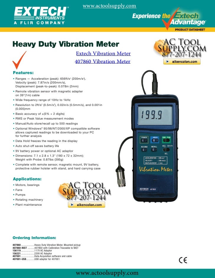 Extech Vibration Tester