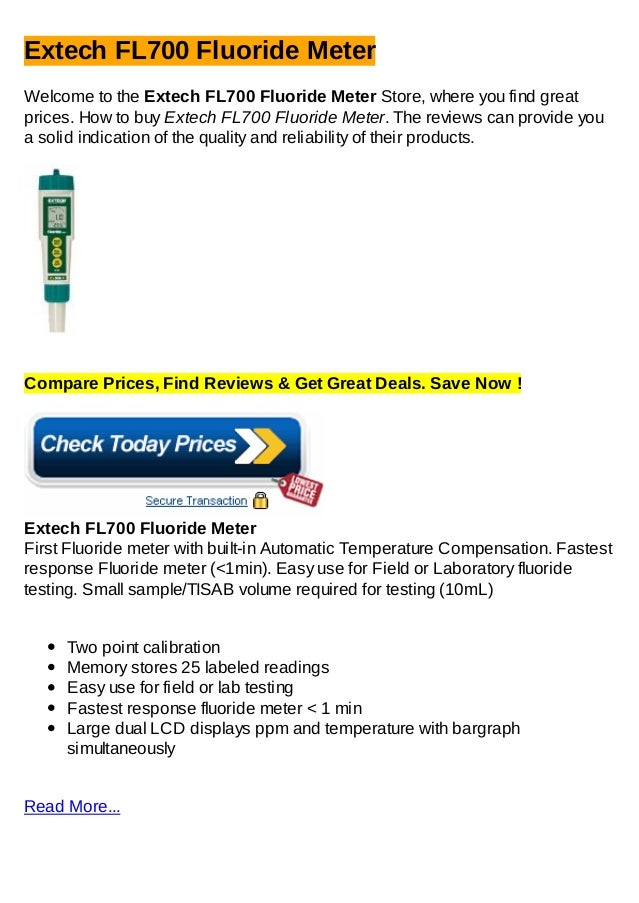 Extech fl700 fluoride meter