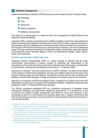 Example Of Epr Extended producer-responsibility | PDF