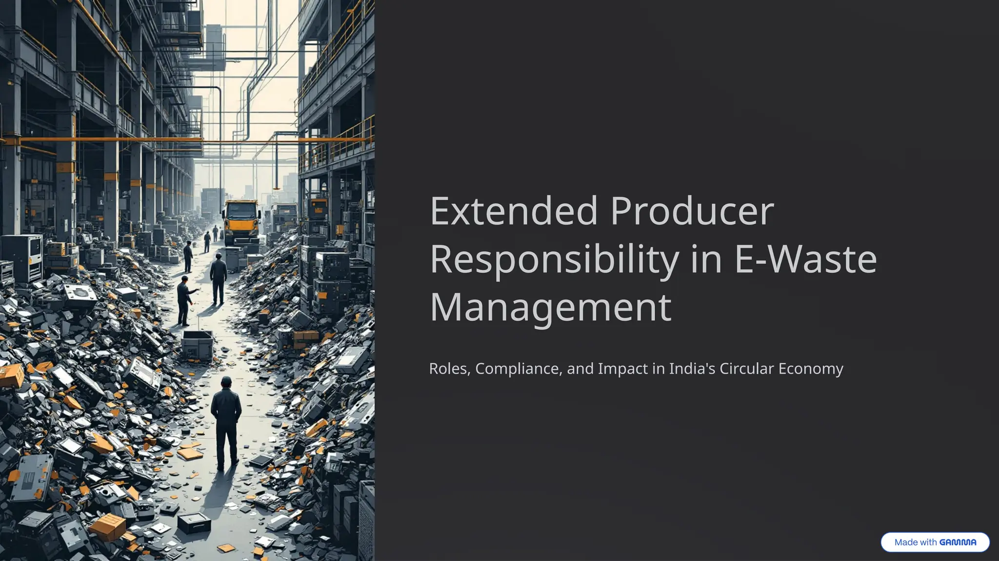 Extended Producer Responsibility in E-Waste Management | PPTX