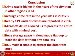 Crime rate data analysis in Los Angeles | PPTX