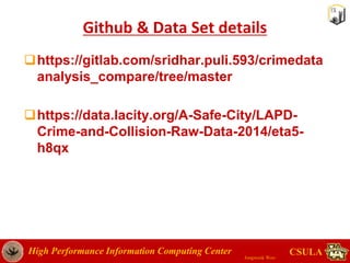 Crime rate data analysis in Los Angeles | PPTX