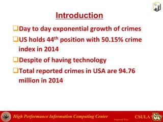 Crime rate data analysis in Los Angeles | PPTX