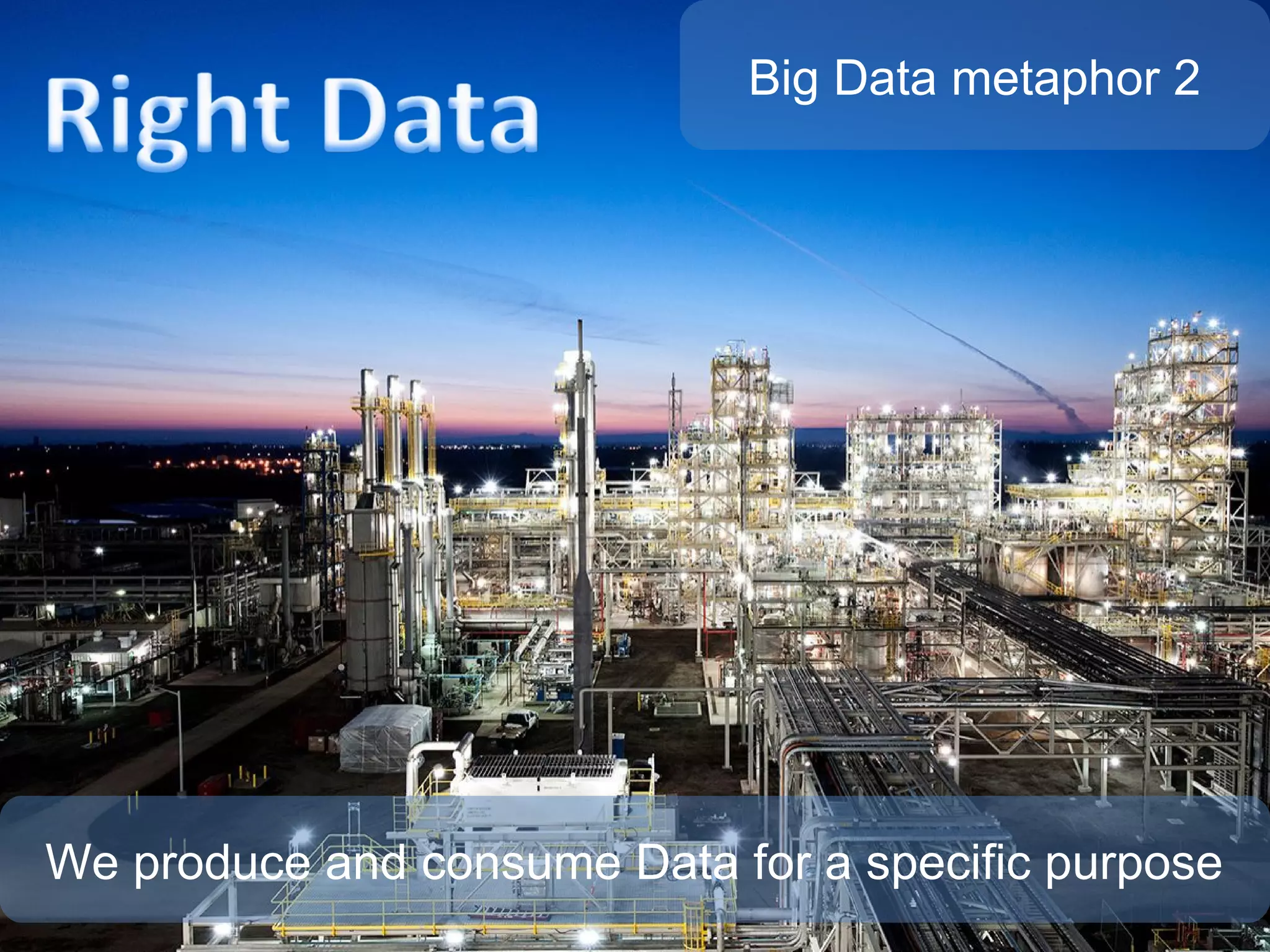@pieroleo www.linkedin.com/in/pieroleo
@pieroleo www.linkedin.com/in/pieroleo
We produce and consume Data for a specific purpose
Big Data metaphor 2
 