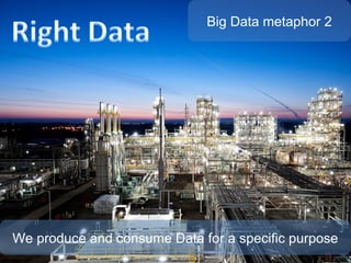 @pieroleo www.linkedin.com/in/pieroleo
@pieroleo www.linkedin.com/in/pieroleo
We produce and consume Data for a specific purpose
Big Data metaphor 2
 
