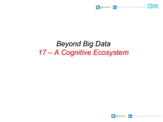 @pieroleo www.linkedin.com/in/pieroleo
@pieroleo www.linkedin.com/in/pieroleo
Beyond Big Data
17 – A Cognitive Ecosystem
 