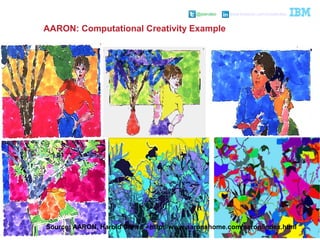 @pieroleo www.linkedin.com/in/pieroleo
@pieroleo www.linkedin.com/in/pieroleo
Source: AARON, Harold Cohen - http://www.aaronshome.com/aaron/index.html
AARON: Computational Creativity Example
 