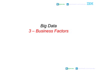@pieroleo www.linkedin.com/in/pieroleo
@pieroleo www.linkedin.com/in/pieroleo
Big Data
3 – Business Factors
 