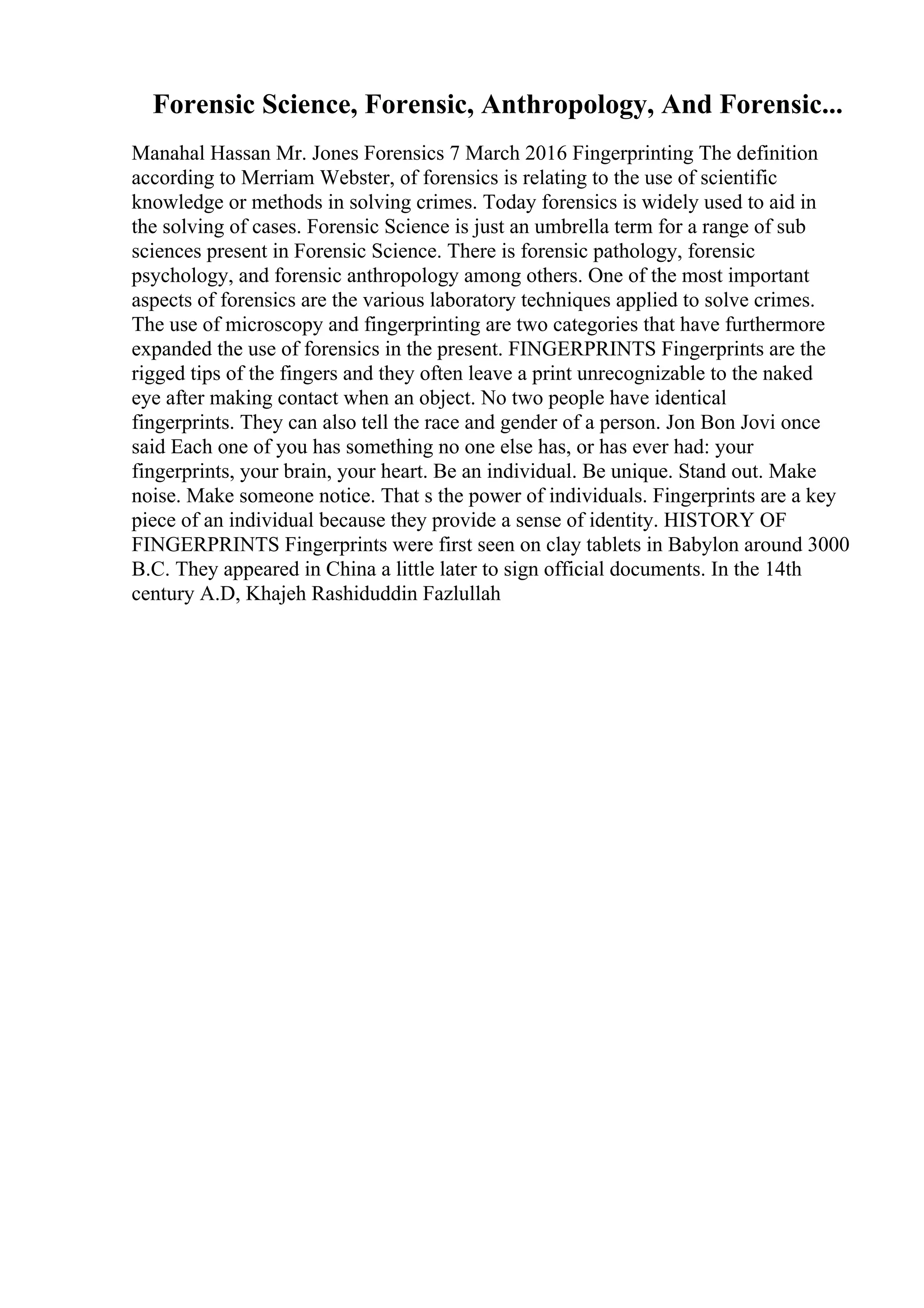 Extended Definition Essay Topics