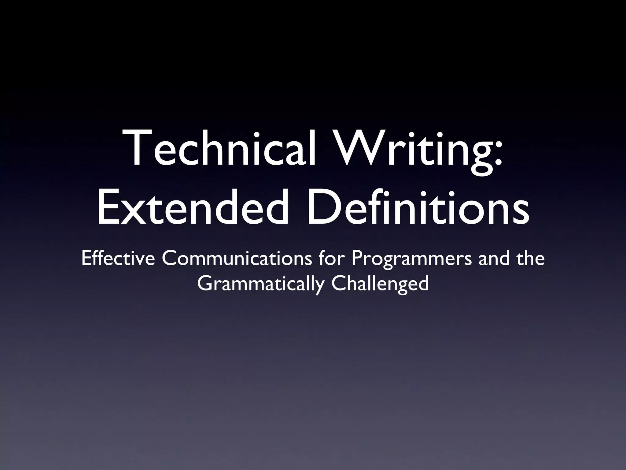 Extended definitions ppt