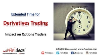 Extended Time for
Derivatives Trading
Impact on Options Traders
 