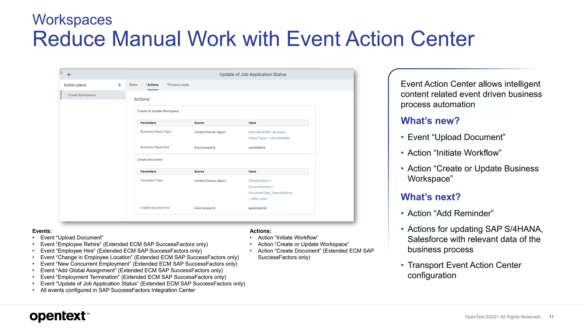 What's New and What’s Next in OpenText Extended ECM & Content Suite