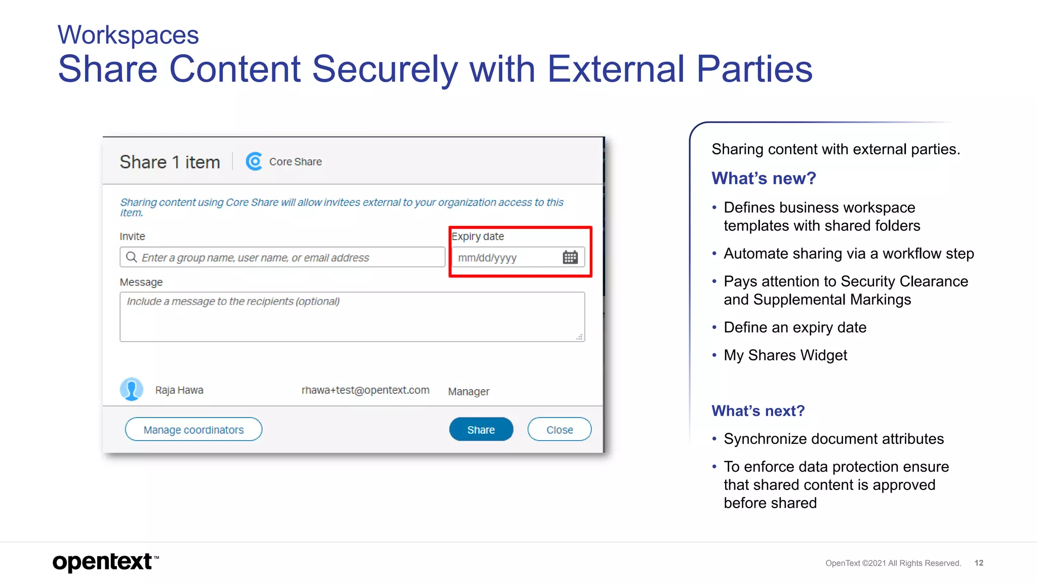 What's New and What’s Next in OpenText Extended ECM & Content Suite