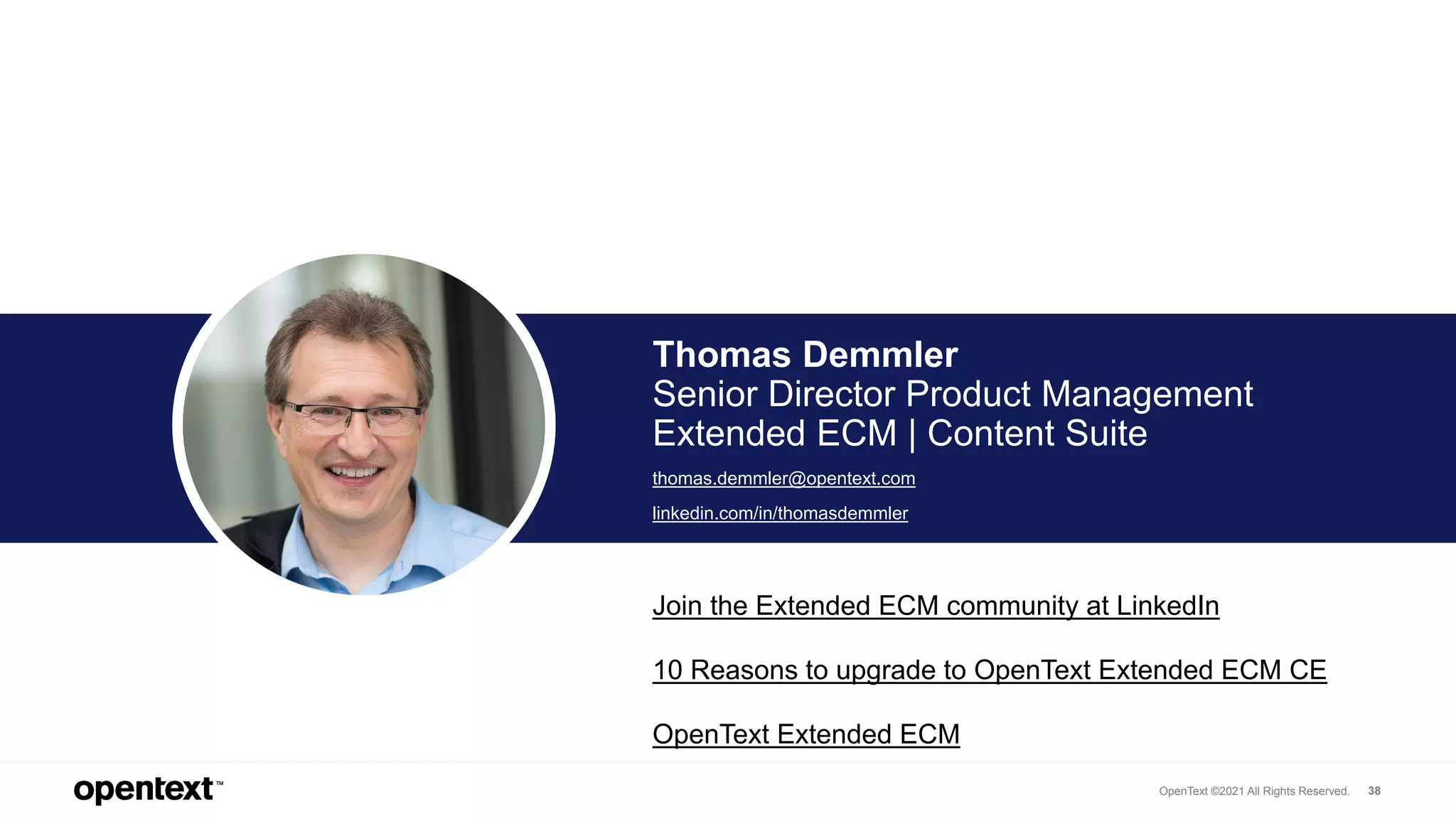 What's New and What’s Next in OpenText Extended ECM & Content Suite