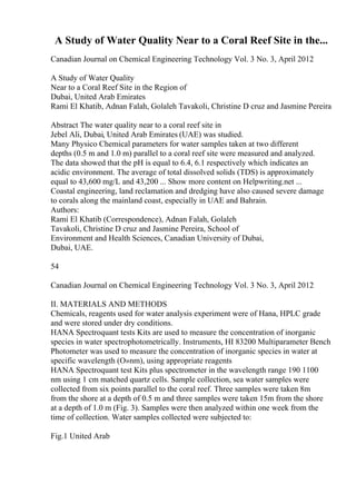 Extended Essay Abstract Example | PDF