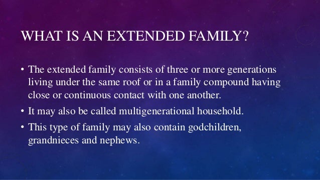 The Extended Family