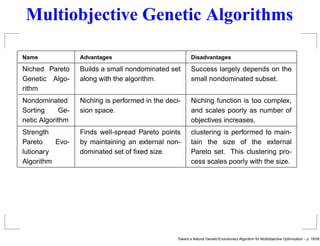 Toward a Natural Genetic / Evolutionary Algorithm for Multiobjective ...