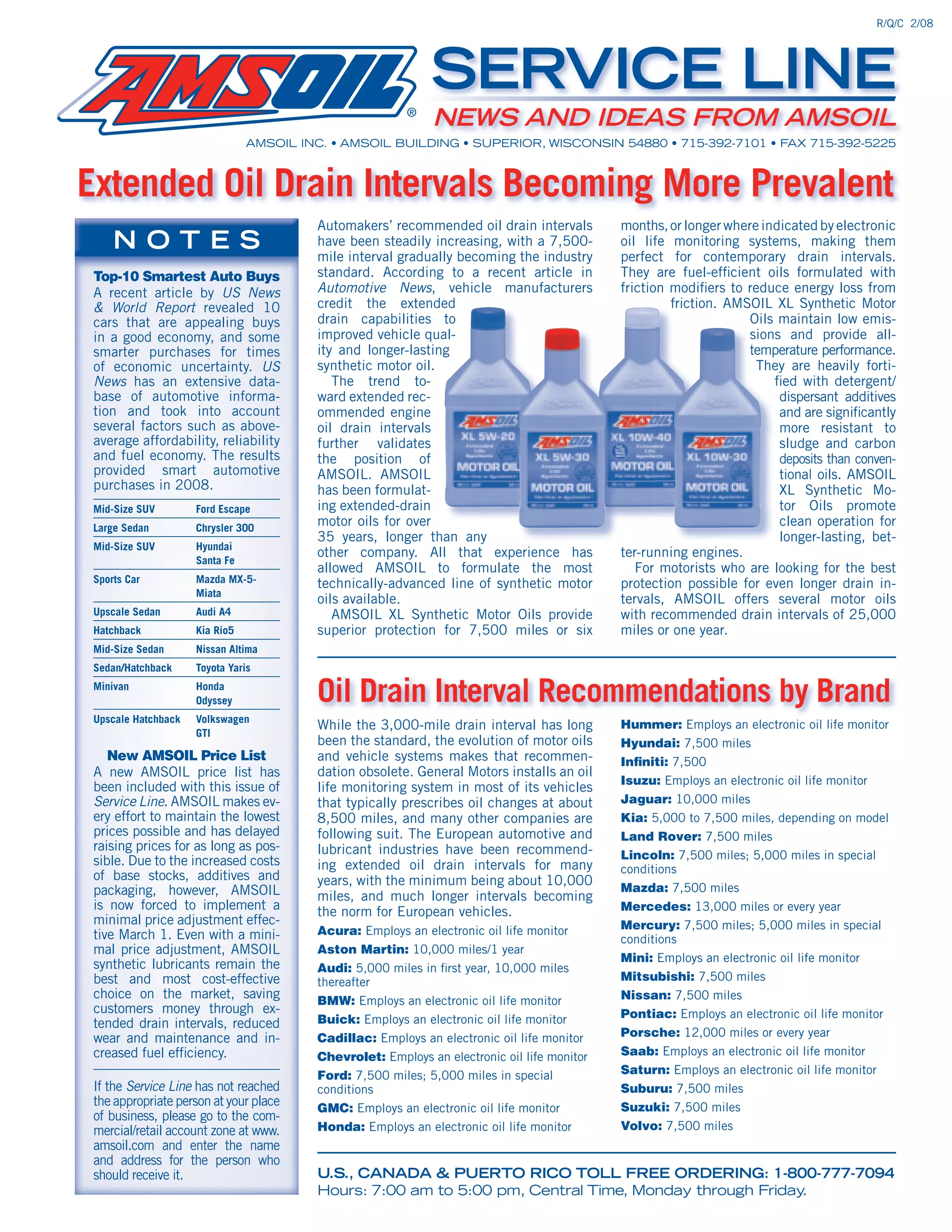 Extended oil drain intervals more prevalent PDF