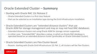 Oracle Extended Clusters for Oracle RAC | PDF