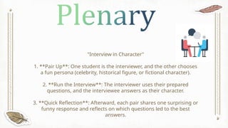 Character Interview Examples Mastering Extended Response Writing and Interview Skills for IGCSE ...