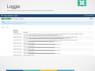 Loggie 
http://extensions.joomla.org/extensions/administration/admin-reports/24395 
 