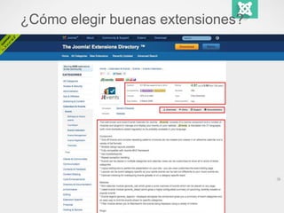 ¿Cómo elegir buenas extensiones? 
 