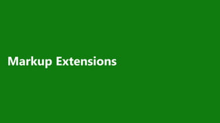 Markup Extensions
 