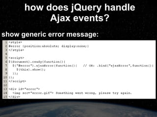 why would I want to extend them? some extension ideas: request retry on timeout “ application error” event handling smarter response caching ordered responses via request/response queue solve “travelling salesman” problem 