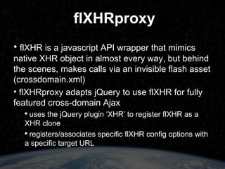 enjoy http://plugins.jquery.com/project/mpAjax http://test.getify.com/mpAjax http://plugins.jquery.com/project/flXHR http://flxhr.flensed.com/jquery.php rate this talk:  http://speakerrate.com/talks/1408-extending-ajax-events-for-all-mankind 