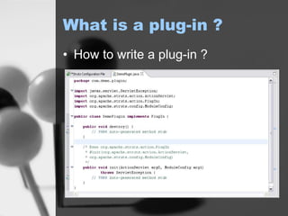 What is a plug-in ? How to write a plug-in ? 