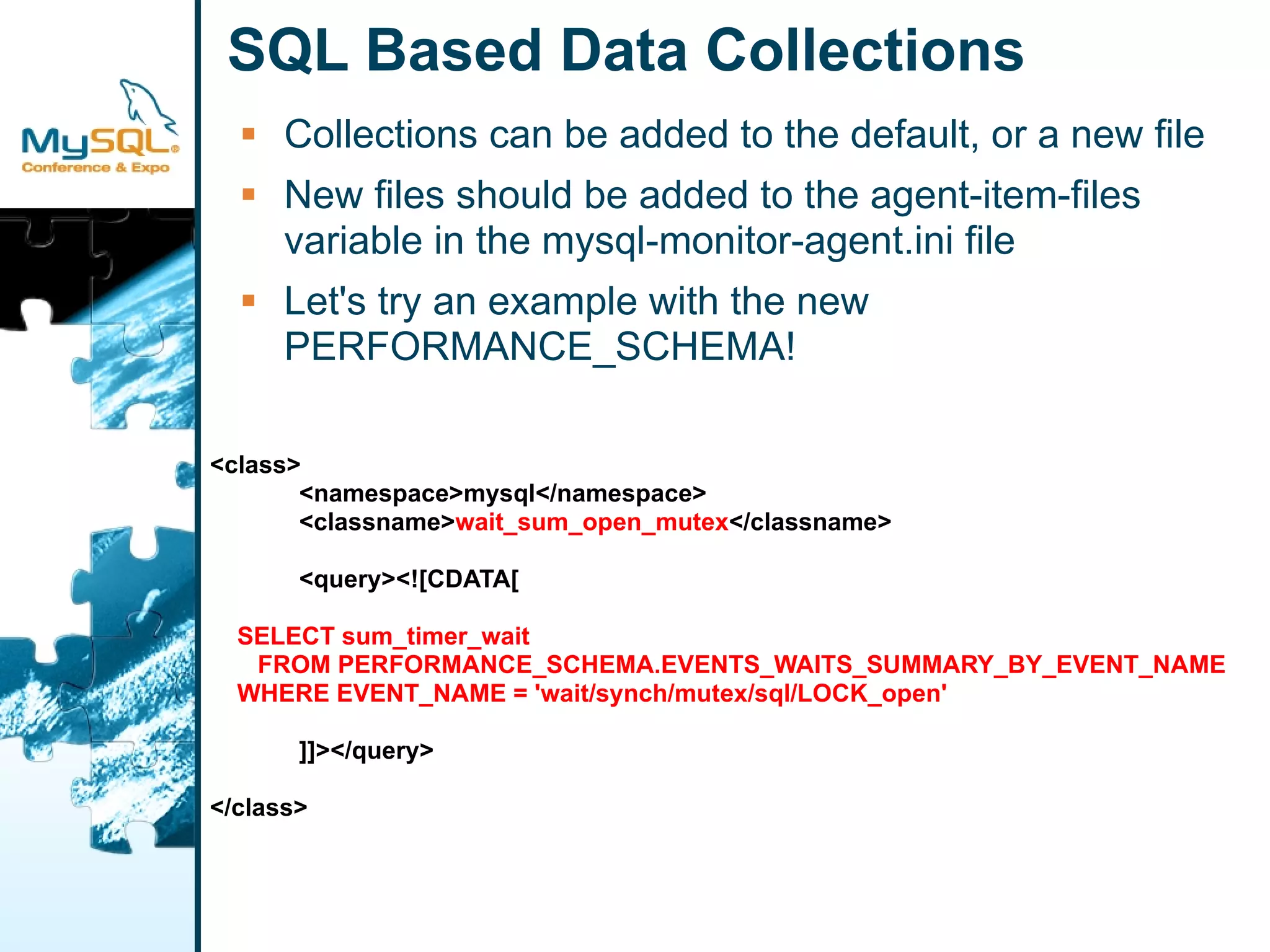 Extending MySQL Enterprise Monitor