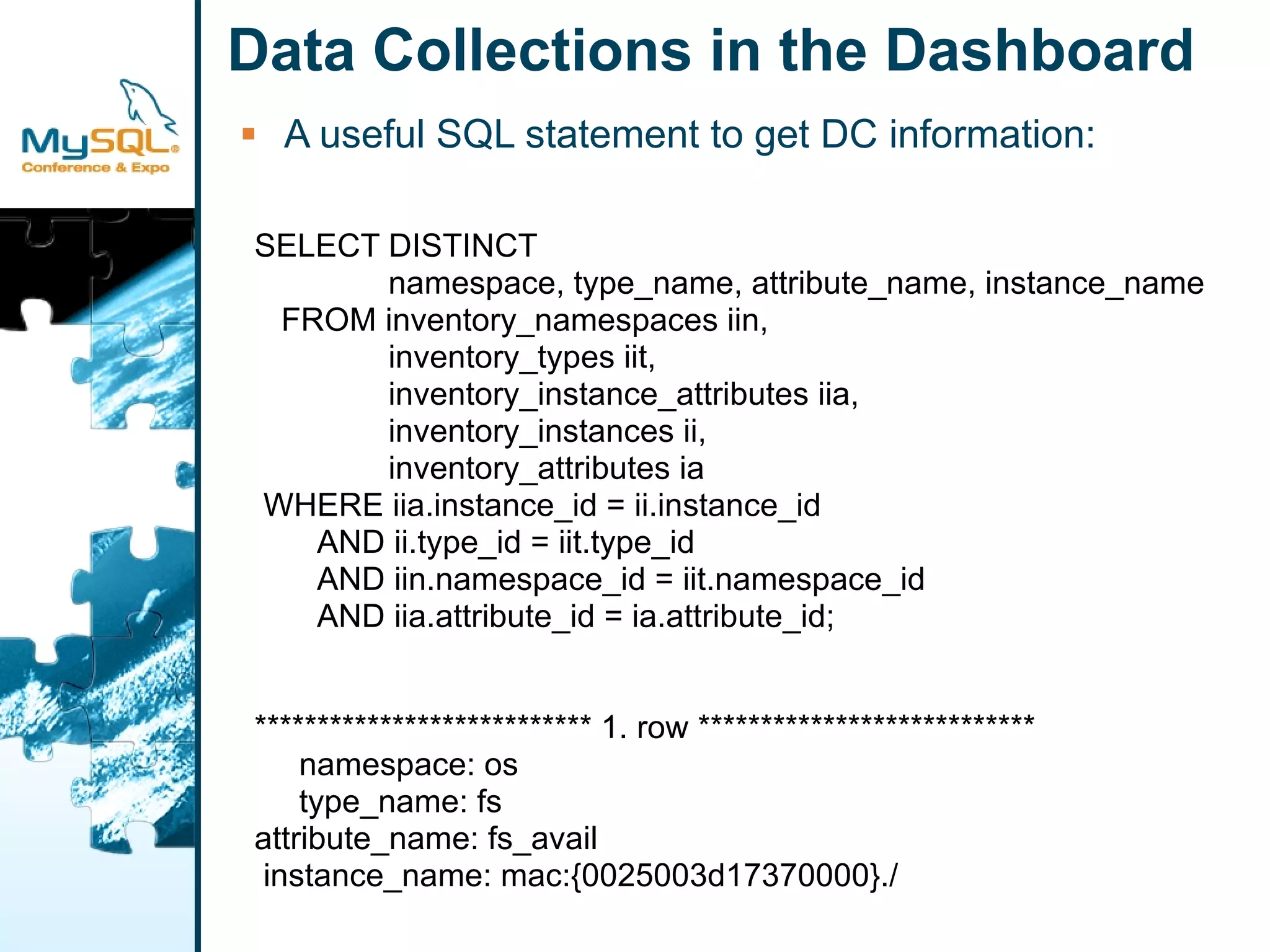 Extending MySQL Enterprise Monitor