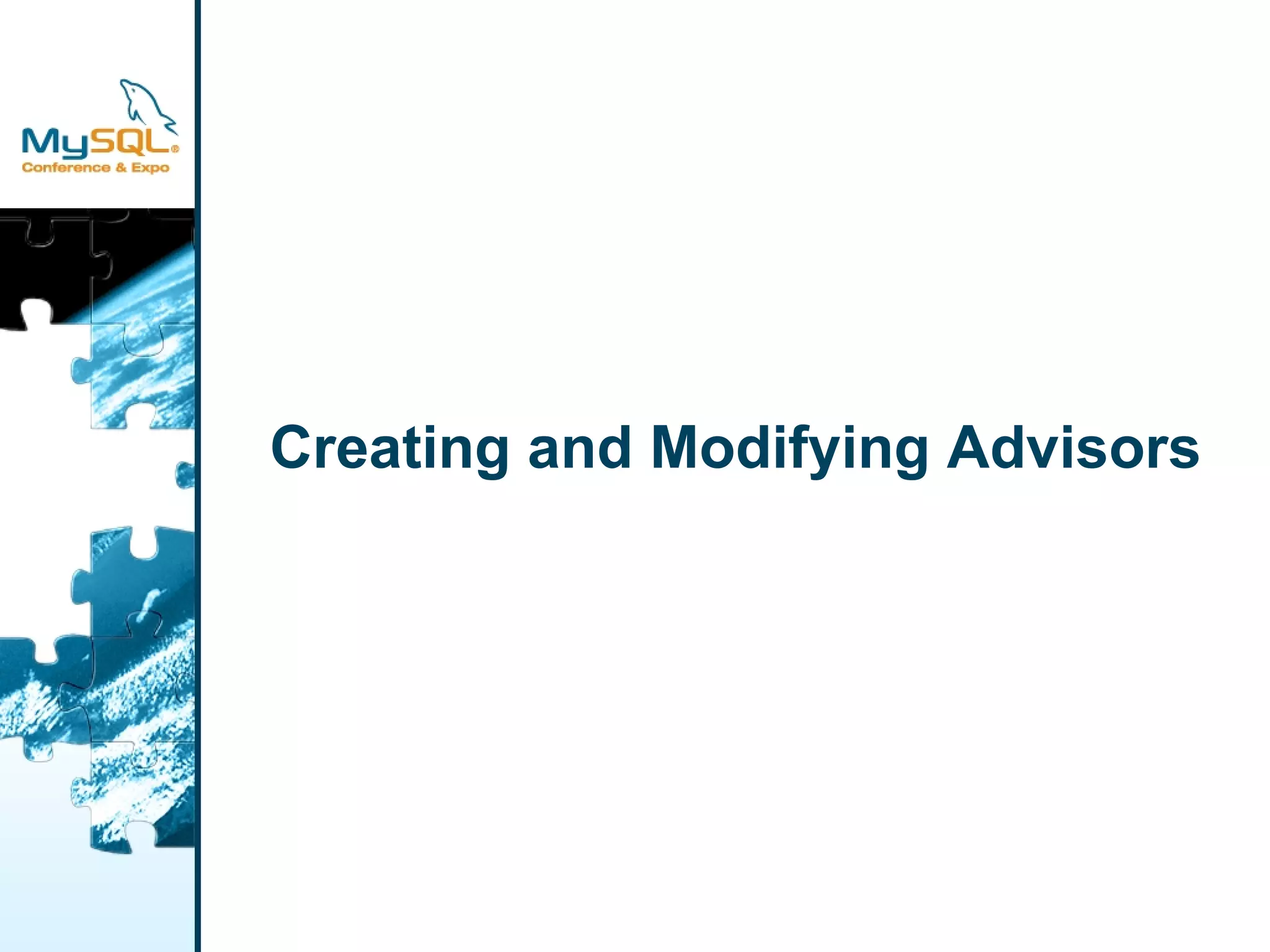 Extending MySQL Enterprise Monitor
