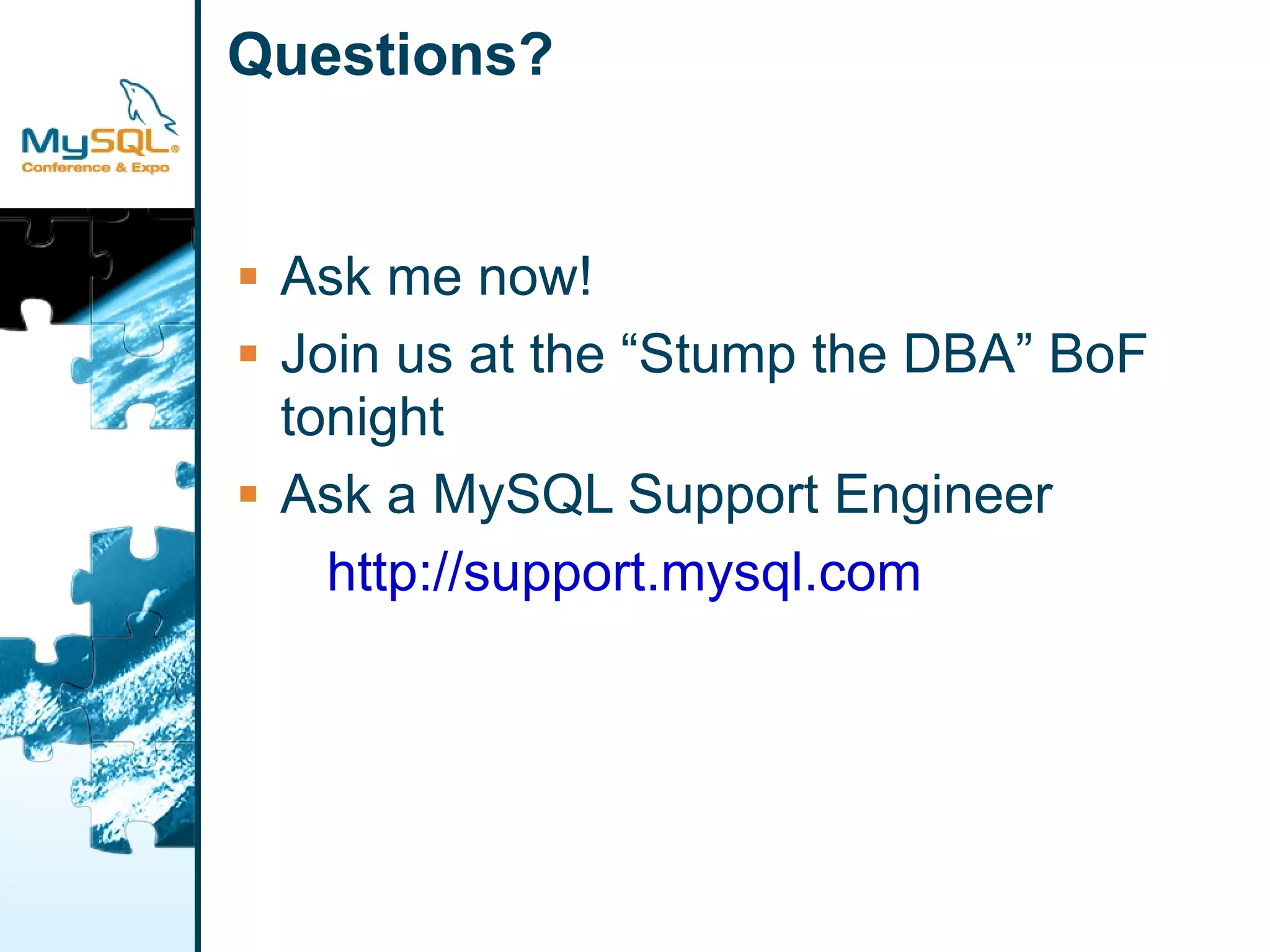 Extending MySQL Enterprise Monitor