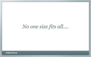 No one size fits all....
 