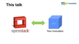 This talk




            Your innovation
 