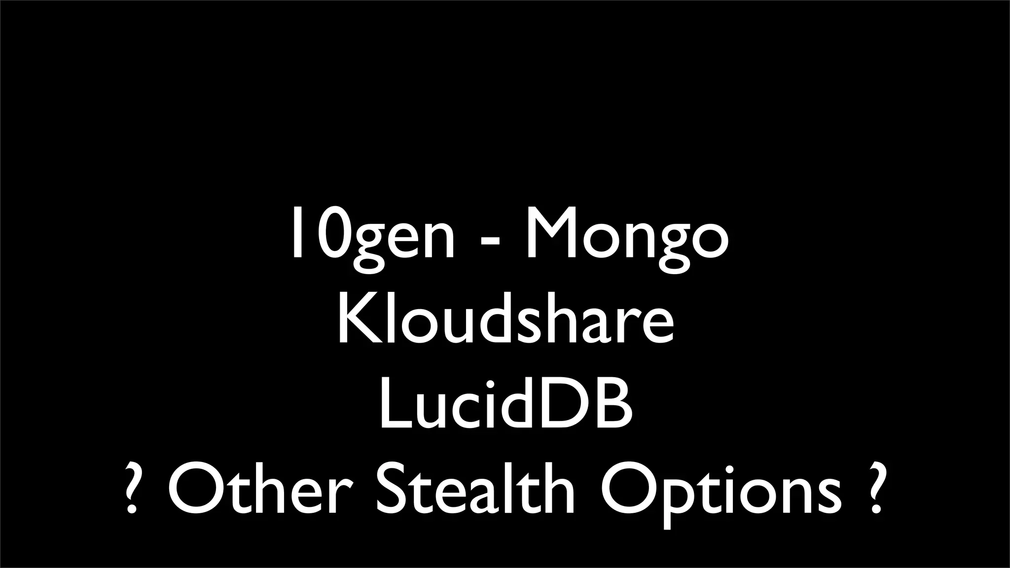 Extending The My Sql Data Landscape