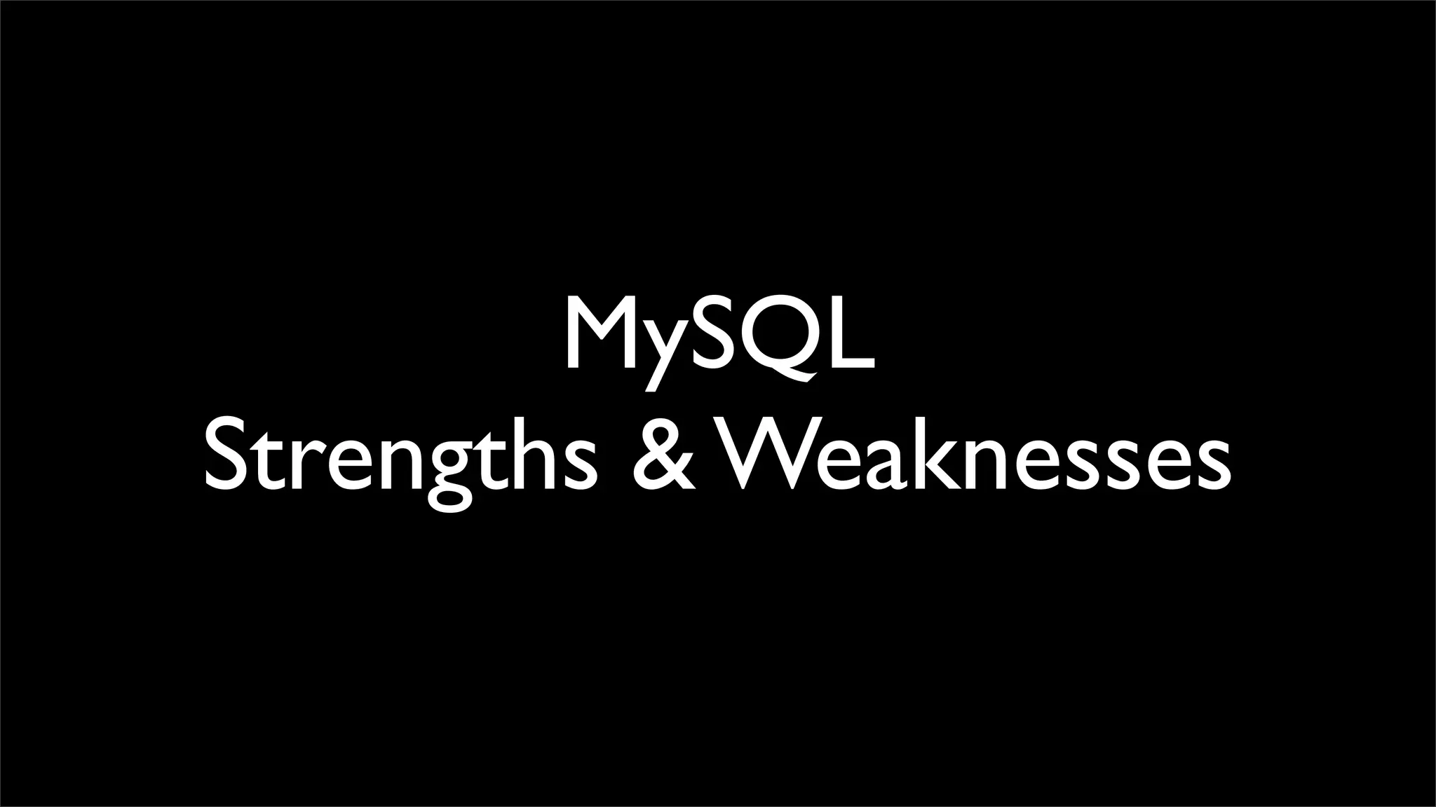 Extending The My Sql Data Landscape