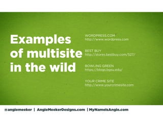 Examples
                                     WORDPRESS.COM
                                     http://www.wordpress.com
...