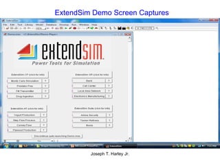 ExtendSim Demo Screen Captures 