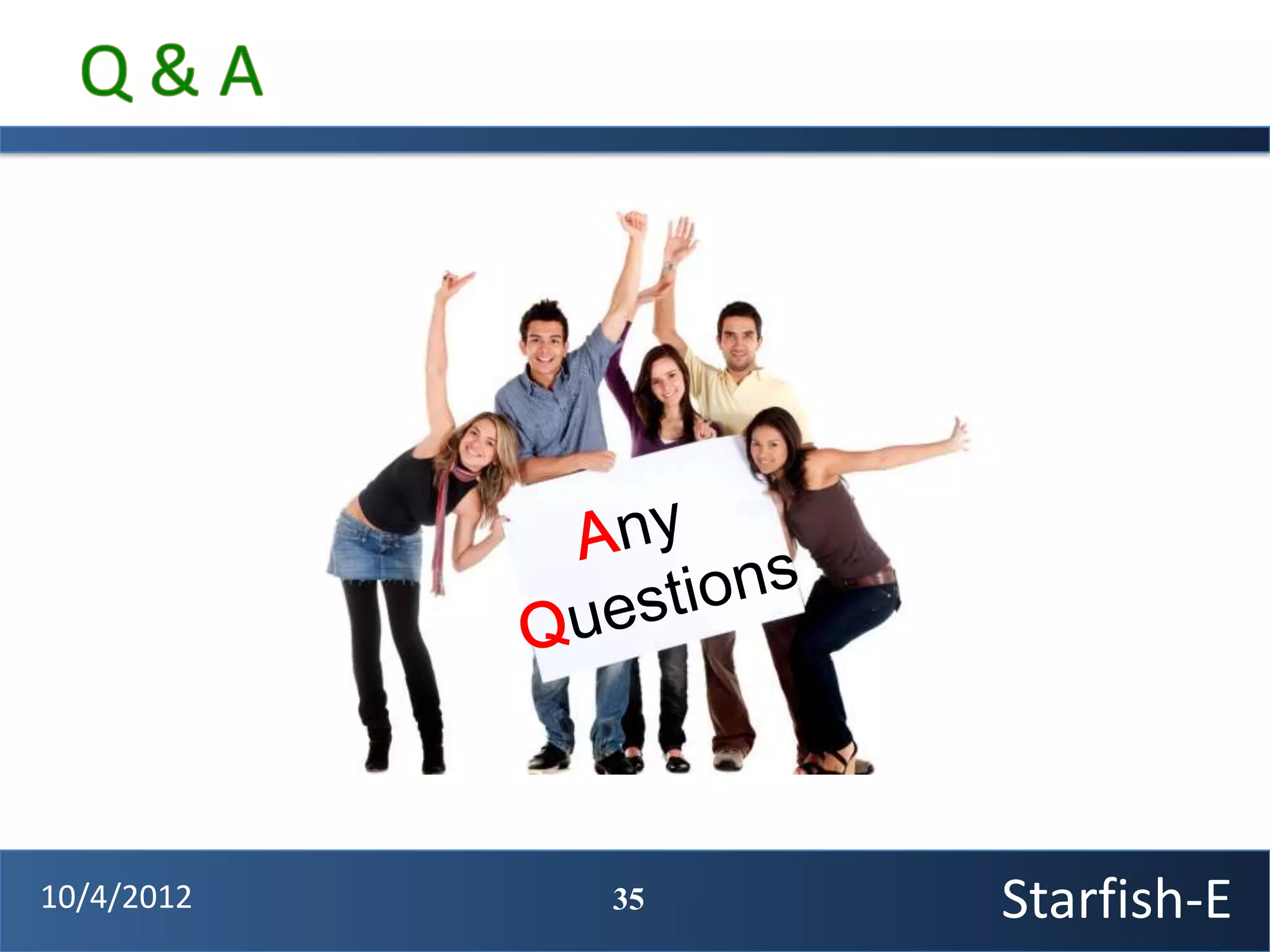 10/4/2012   35   Starfish-E
 