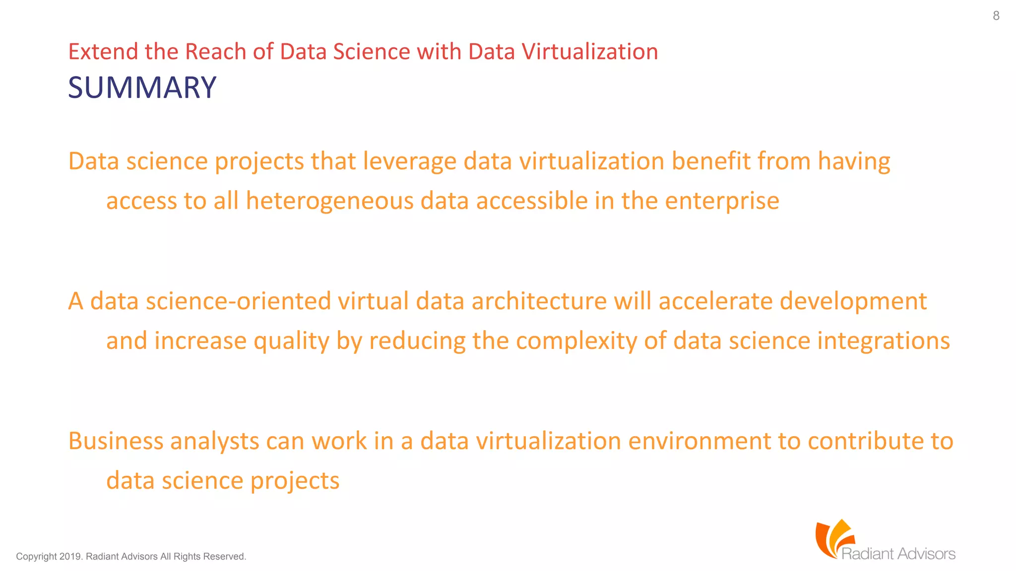 Extend the Reach of Data Science with Data Virtualization | PPT