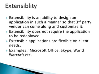 Extensibility in application | PPTX