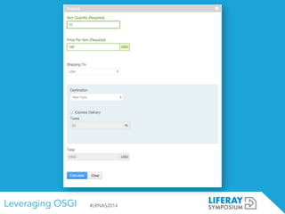 Leveraging OSGI #LRNAS2014
 