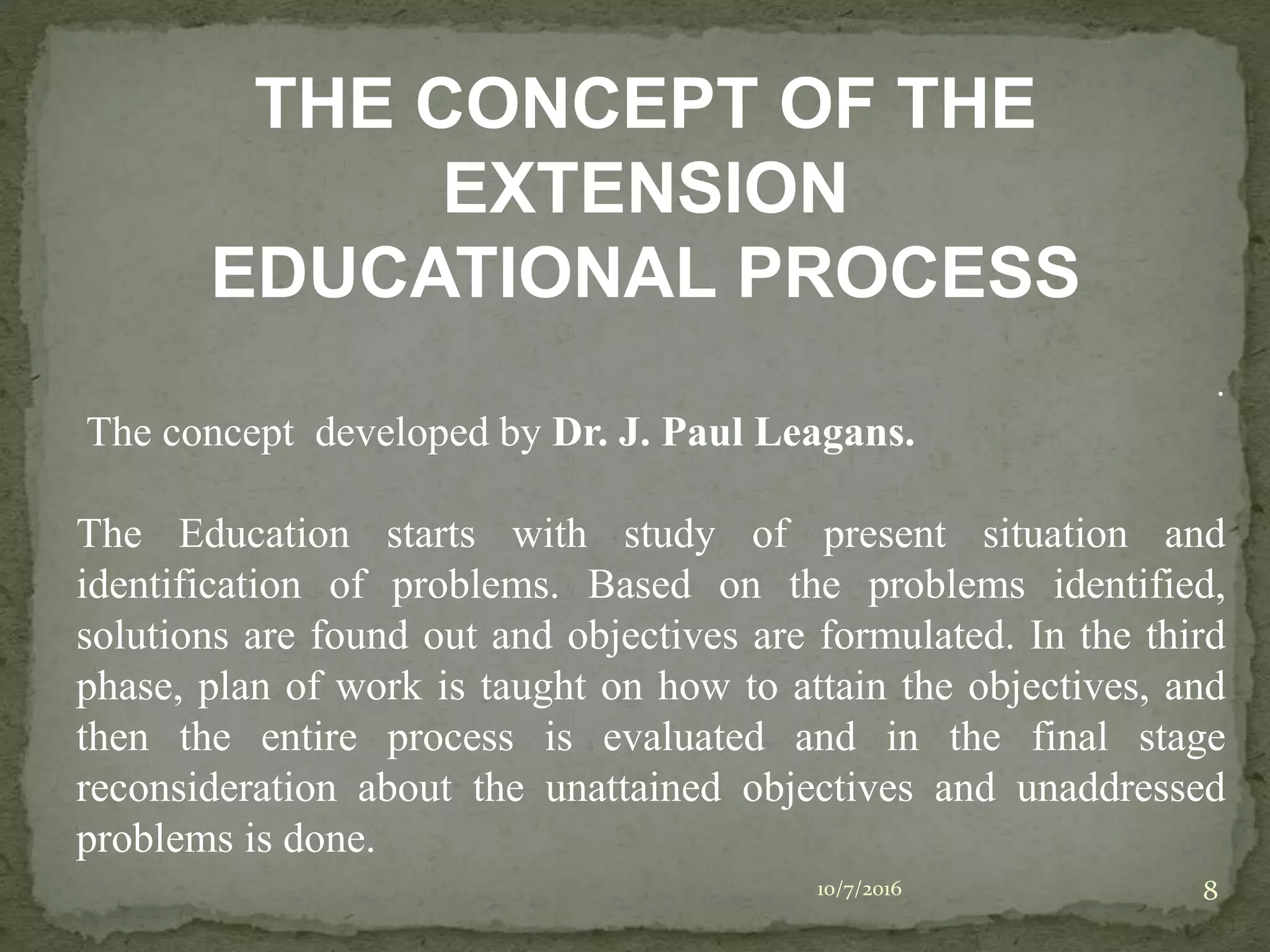 Extension education