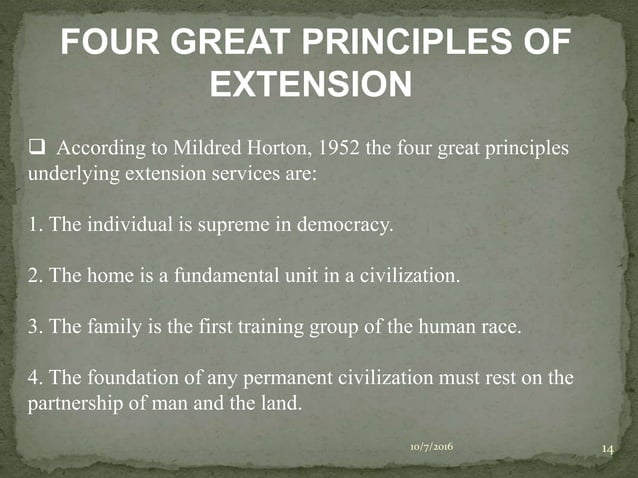 Extension Education PPT