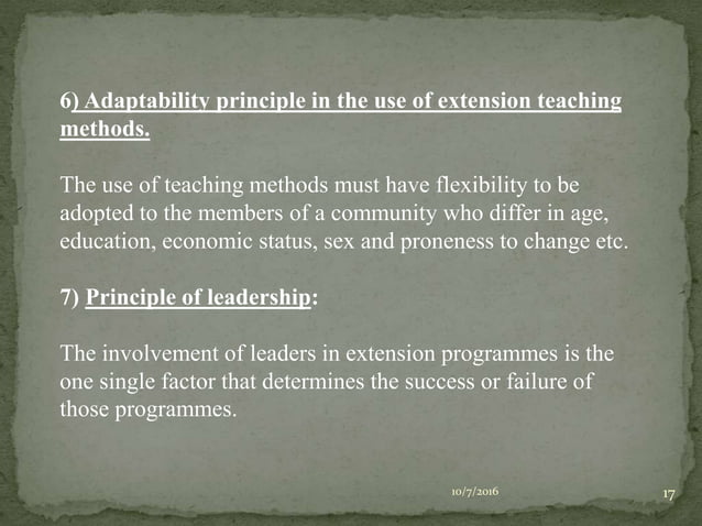 Extension Education PPT