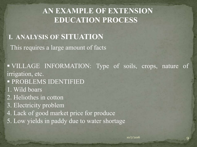Extension Education PPT