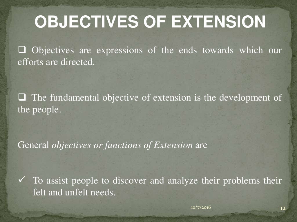 Extension education