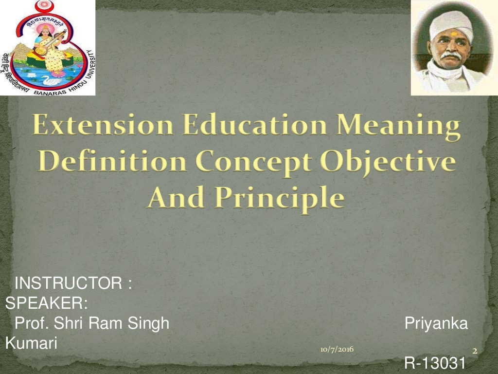 extension education ppt